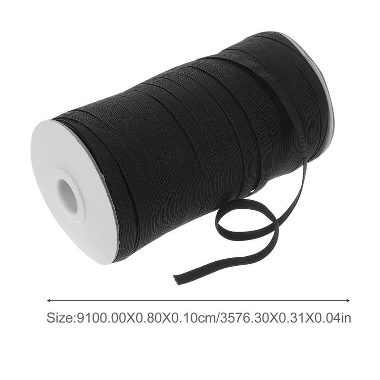 1 Roll of Rubber Bands Clothes Stretch Elastic Band Sewing Band Elastic Cord for DIY, Size: 9100X0.8CM