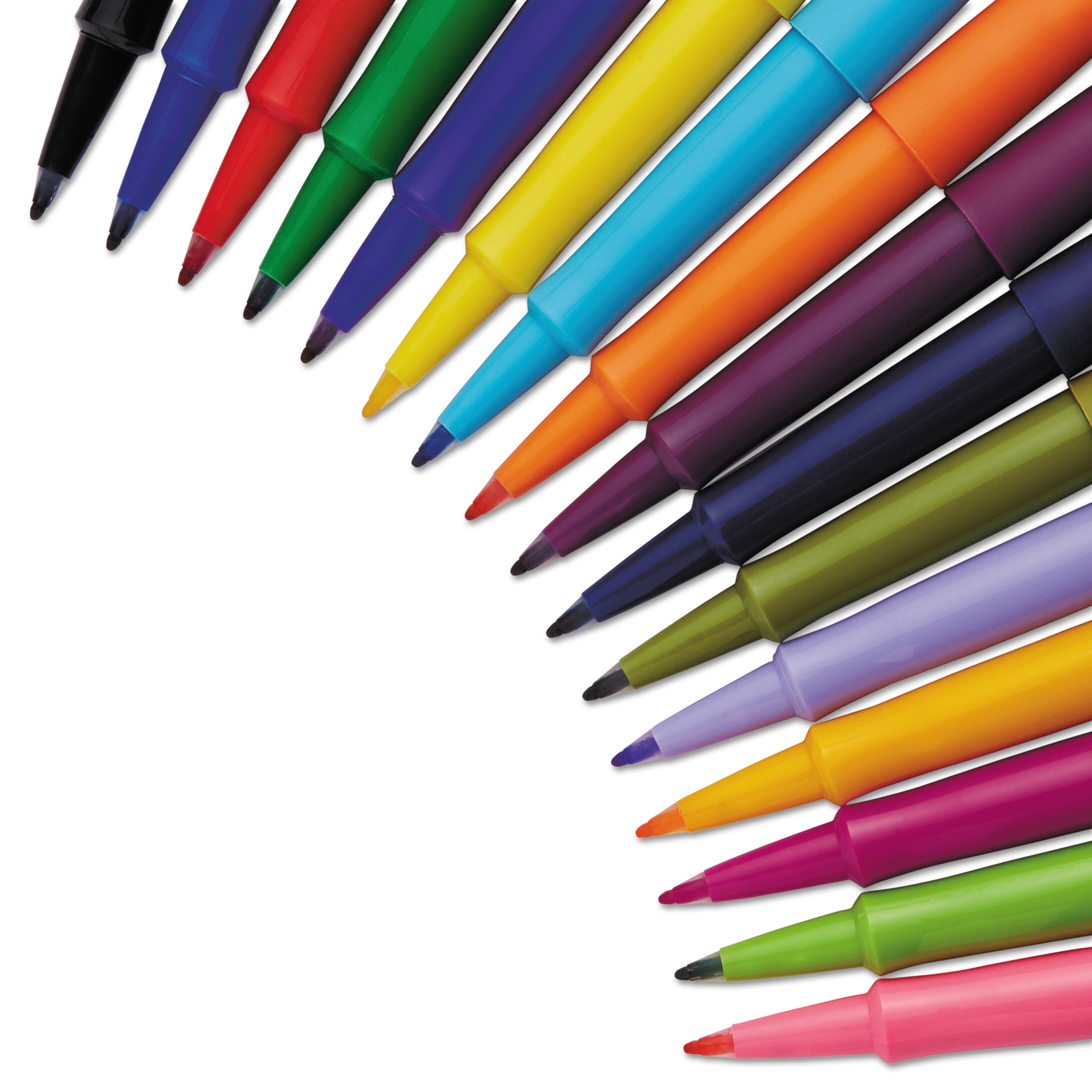 Paper Mate Flair Felt Tip Pens, Black, 16/Pkg.