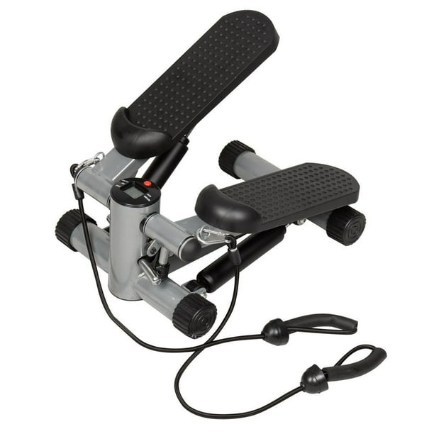 Zimtown Air Climber Aerobic Mini Stair Stepper Fitness Step Twister Exercise Machine with Resistance Bands for Home Gym Walmart