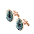 thumbnail image 2 of Whale Men's Stainless Steel Cufflinks for Formal Attire, Wedding, Business - Premium Men Cufflinks, 2 of 6