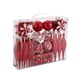 thumbnail image 5 of 40 piezas de adornos navideños decorativos, pequeños colgantes navideños, bolas de cristal navideñas colgantes para decoración festiva de fiesta de rojo, 5 of 8