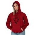 thumbnail image 4 of Triangle Whale Symbolic Spirit Animal Hoodie Sweatshirt Women Men Brisco Brands 3X, 4 of 6