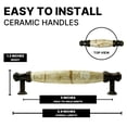 thumbnail image 2 of DIY Décor Hub - 5 inch Antique Brass Cabinet Pulls, 10-Pack, 2 of 8