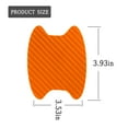 thumbnail image 2 of 4PCS Car Door Handle Sticker, Carbon Fiber Anti-Scratches Car Door Cup Protector, Non-Marking Auto Door Handle Protective Film, Universal for Most Car Handles,Orange, 2 of 7
