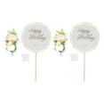 thumbnail image 1 of Toppers De Pastel De Boda, Inserciones De Pastel De Boda Mano De Obra Fina Resistente Para Decoración De Pared Para Cupcakes Cergrey Wedding Cake Decoration Props, 1 of 8