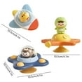 thumbnail image 3 of KOYPTL 3pcs-Suction Cup Rotating Toys for Toddlers 1 2 3 Years Old Early Learning Sensory Soothing Toys for Baby Bath Car Ship Travel,Gift for Kids 6-12-18 Months Christmas Stocking Stuffers Birthday, 3 of 6