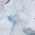 thumbnail image 6 of Sakmal Elbow-Length Womens Tops White V-Neck Floral Flowy Loose Fit Ladies Shirts for Summer, 6 of 7