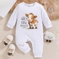 thumbnail image 2 of CAUYDY Baby Boys Sleepers Newborn Clothes 3 6 9 Months 1T 2T Fall Winter Preemie Long Sleeve Romper Infant Boy Comfy Pajamas Toddler Loungewear White for Sizes 6-9 Months, 2 of 6