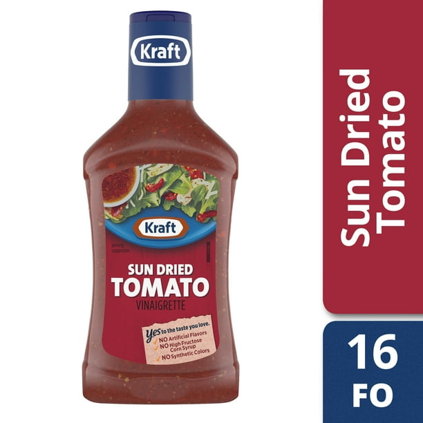 Kraft Sun Dried Tomato Vinaigrette Dressing 16 fl oz Bottle Walmart