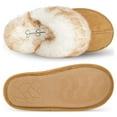 thumbnail image 6 of Jessica Simpson Comfy Faux Fur Womens House Slipper Scuff Memory Foam Slip On Anti-Skid Sole, 6 of 9