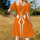 thumbnail image 5 of Vestido Fulcrum de manga corta, vestido largo para mujer, vestidos de noche elegantes de verano para mujer , vestido de playa, vestido de noche para mujer, 5 of 7