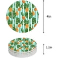thumbnail image 1 of FMSHPON Pineapple Set of 4 Round Coaster for Drinks, Absorbent Ceramic Stone Coasters Cup Mat with Cork Base for Home Kitchen Room Coffee Table Bar Decor, 1 of 4