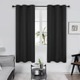 thumbnail image 3 of ZOPZO Blackout Curtain Thermal Insulated for Living Room, 42×72 inch, Black, 1 Panel, 3 of 6