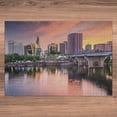 thumbnail image 5 of Ambesonne United States Jigsaw Puzzle Durable Cardboard, Hartford Evening, 1000 pcs, Multicolor, 5 of 5