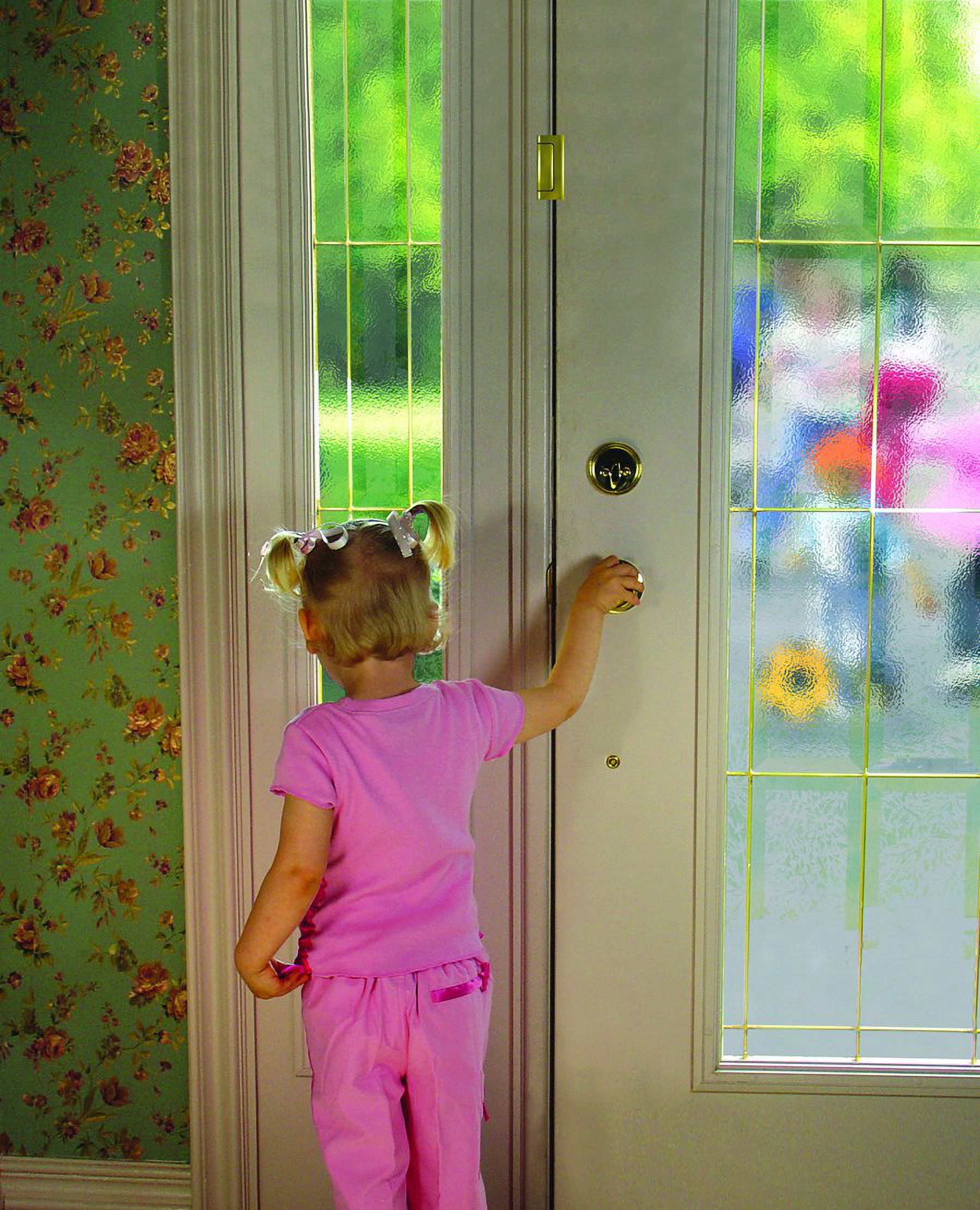 Door Guardian Home Security Door Reinforcement Lock for Inward Swinging Doors - Child Proof Lock Front Door - Extra Lock for Home from Inside - USA Based - White
