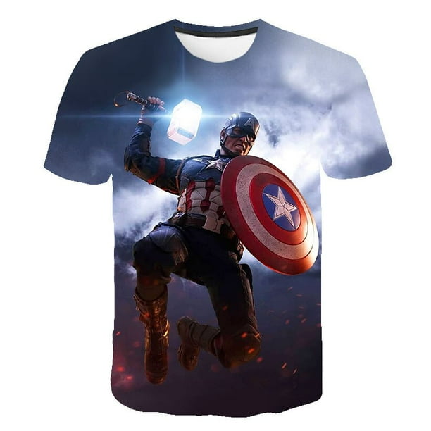 Camisetas de Hulk para niños, camisetas para niños, niñas, niños y niños, camiseta para niños, camisetas de dibujos animados en 3D de Marvel para niños, ropa, 12M zhangmengya CONDUJO