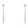 thumbnail image 2 of Guardoinrt Tongue Scraping Toothbrush In One Convenient Tool Made A22 Peach Pink Child 2Set, 2 of 6