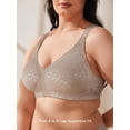 thumbnail image 3 of Wingslove Women's Plus Size Full Coverage Minimizer Bra Wirefree Non Padded for Everyday Comfort, Toffee 42B, 3 of 5