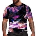 thumbnail image 4 of Ketyyh-chn99 Men's T Shirts Tops for Men Short Tunic Tops for Full Pants Casual Blouse Shirts Purple,L, 4 of 4