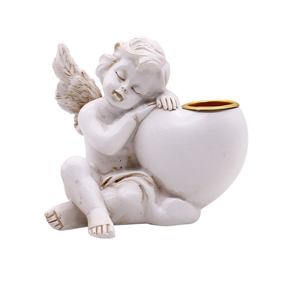 2PCS Miniature Fairy Angel  Resin Craft Wedding Gift Home Desk Table Decor F