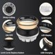 thumbnail image 3 of Professional Hair Clippers for Men Automatic Circular Hair Trimmer Cordless Self-Haircut Kit with LE, 3 of 5