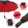 thumbnail image 3 of Parapluie, Compact - 105 cm - Noir / Rouge, 3 of 5