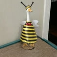 thumbnail image 6 of Color Goose Clothes Easter Goose Outfit - Cute Porch Goose Bee Costume with Hat, Easter Outdoor Decor for Goose Statue, Ideal for Yard Garden Easter Celebration Yellow (1Pcs), 6 of 9