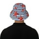 thumbnail image 5 of Balery Starfish Navy Blue Stripe Sombreros para el sol para hombre y mujer, sombrero de pescador con UPF 50+, 5 of 6