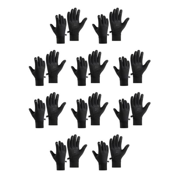 Yuarrent Poliuretano Calidez Y Comodidad Con Guantes Térmicos Para Deportes De Invierno Antideslizante Partículas De Silicona Negro M Negro METRO 10Conjunto