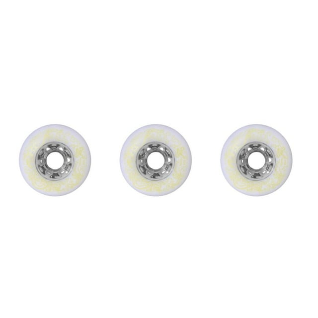 Youkk 2 Pcs Prise Silencieuse Support Amélioré et Élargi - Roue de Patin à Roues Alignées pour Professionnel Blanc 80mm 3Ensemble