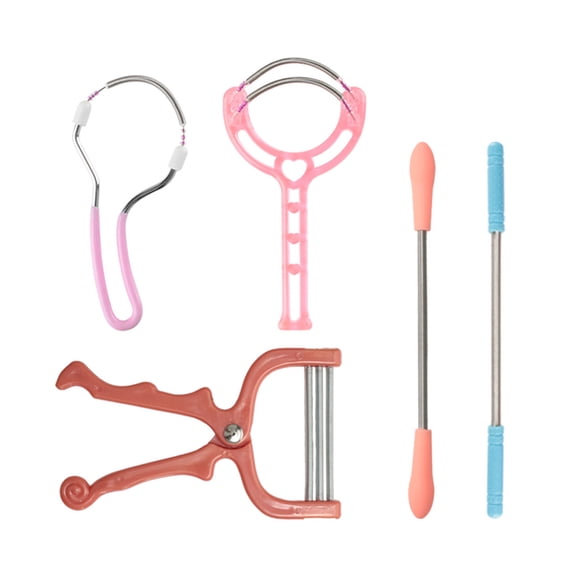 5Pieces Elegant Face Hair Remover Face Hair Remover Essential Beauty Tool Manual Epilator For Women Ladies