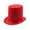 Red, variant on High Top Hat Magician High Hat British Black Jazz Topper Hat Male And Female Court Gentleman Flat Felt Hat for Performances Role Play Christmas