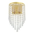 thumbnail image 6 of Modern Gold-Clear Crystal Wall Lamp – E12 Socket, 53.82-107.64ft² Coverage, K9 Crystal Pendants, 6 of 18