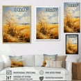 thumbnail image 4 of Designart "Golden Prairies Under a Bold Yellow and Blue Sky IV" Landscape & Nature Floater Framed Wall Decor, 4 of 7