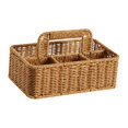 thumbnail image 3 of Cesta almacenamiento imitación ratán, caja organizadora hecha a mano con 4 compartimentos, ideal para la cocina, el baño y el hogar., 3 of 8