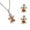 J, variant on Fashion Women's Tortoise Earrings Necklace Set Ornaments Series Jewelry Mother's Day Birthday Anniversary Gifts for Mom Of The Day