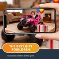 thumbnail image 2 of Xuanlur 12V Kids Ride on Car, Electric Off-Road UTV Truck with Remote Control, Anti-Collision Bar, High Chassis, Anti-Slip Wheels & 4-Wheel Suspension, Battery Powered Ride on Toy for Kids, Pink, 2 of 7