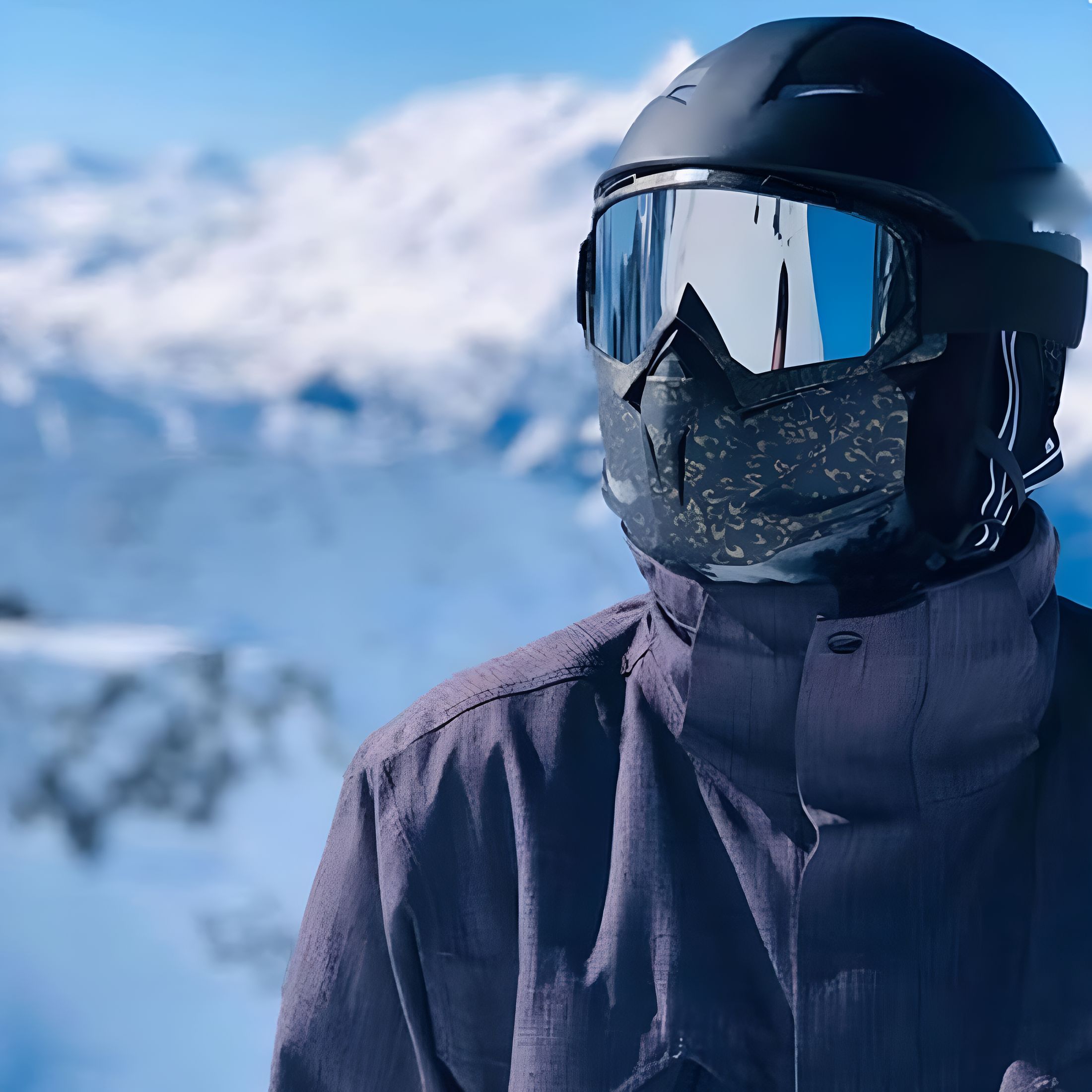 GJX Snow Ninja Mask,Snow Ninja Mask Goggles,Cold Weather Goggles,Ski Mask with Goggles,Dritnow Outdoor Mask Anti Fog