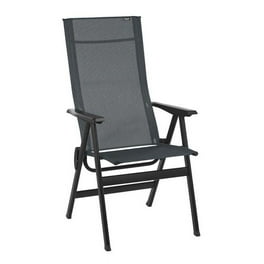 High-Back Chair - Black Steel Frame - Obsidian Duo Fabric High-Back Chair - Black Steel Frame - Obsidian Duo Fabric