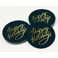 thumbnail image 3 of Inkdotpot 100 Pack Happy Holiday Favor Paper Tags Craft Real Gold Foil Hang Tags, 3 of 7