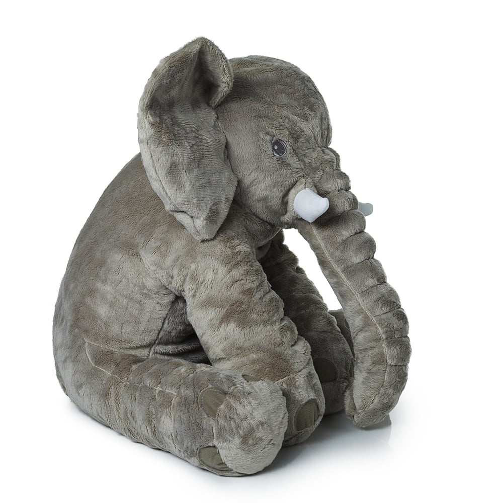 grey stuffed elephant