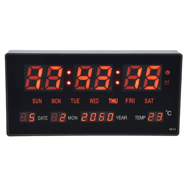 Digital Wall Calendar Generous LED Digital Wall Clock For Living Room For Office EU Plug UK Plug AU Plug