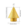 thumbnail image 4 of 2X M14 Diamond Chamfer Bits Dia 38mm Milling Tile Cutter Marble Concrete Hole Saw, 4 of 5