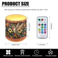 thumbnail image 7 of Kuiaobaty Waterproof Flameless LED Battery Votive Candles with Remote for Wedding Beach Party Decor 4 Packs Pillar Fake Candles with Colored Light Hummingbird American Tribal Sunflower, 7 of 7