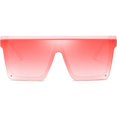 thumbnail image 1 of Gafas de sol cuadradas de gran tamaño para mujeres y hombres, gafas de sol de moda con parte superior plana y montura negra grande, mono Retro, gafas de sol de moda, 1 of 5