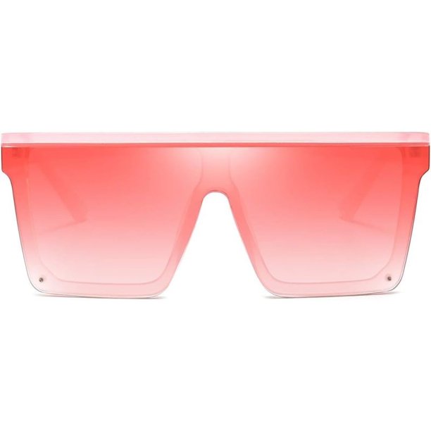 Gafas de sol cuadradas de gran tamaño para mujeres y hombres, gafas de sol de moda con parte superior plana y montura negra grande, mono Retro, gafas de sol de moda