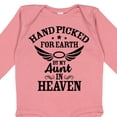thumbnail image 4 of Inktastic Handpicked for Earth by My Aunt in Heaven with Angel Wings Boys or Girls Long Sleeve Baby Bodysuit, 4 of 5
