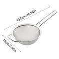 thumbnail image 2 of Dianli Cooking Utensils Ultra Fine Mesh Skimmer Spoon Stainless Steel Fat Strainer Extra Fine Mesh Slotted Ladle for Frying Boiling Sauce Kitchen Utensil Deep Fryer Strainer Skimmer Spoon, 2 of 9