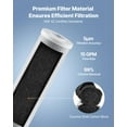 thumbnail image 3 of VEVOR Whole House Water Filter Replacement Cartridge, 4.5" x 20" CTO Carbon Block, Replacement Filter for 3-Stage Whole Home Water Filtration System, Reduce Chlorine, Bad Taste, Odor, 2 Pack, 3 of 9