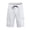 White, variant on Odeerbi Summer Cargo Shorts for Men Bermuda Shorts 2025 Casual Solid Lace Up Shorts Elastic Waist Closure Knee Length Pocket Shorts White